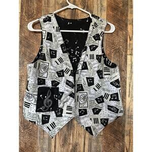 Handmaid Sheet Music Vest Buttons Teacher Music Reversible